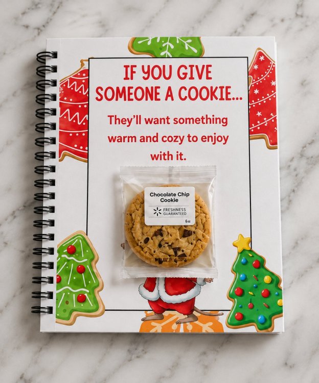 "IF YOU GIVE A COOKIE FOR CHRISTMAS" 🍪❤️Christmas Gift 📘Hardcover