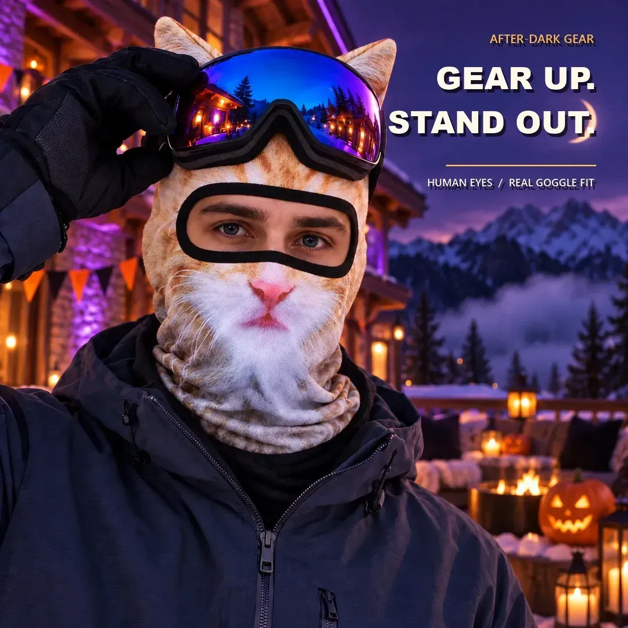 Christmas Sale 70% OFF-3D Animal Balaclava with Ears | Halloween Face & Neck Hood