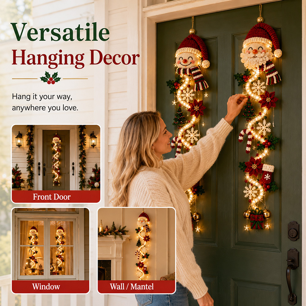 🎄 Glowing Christmas Door Hanger