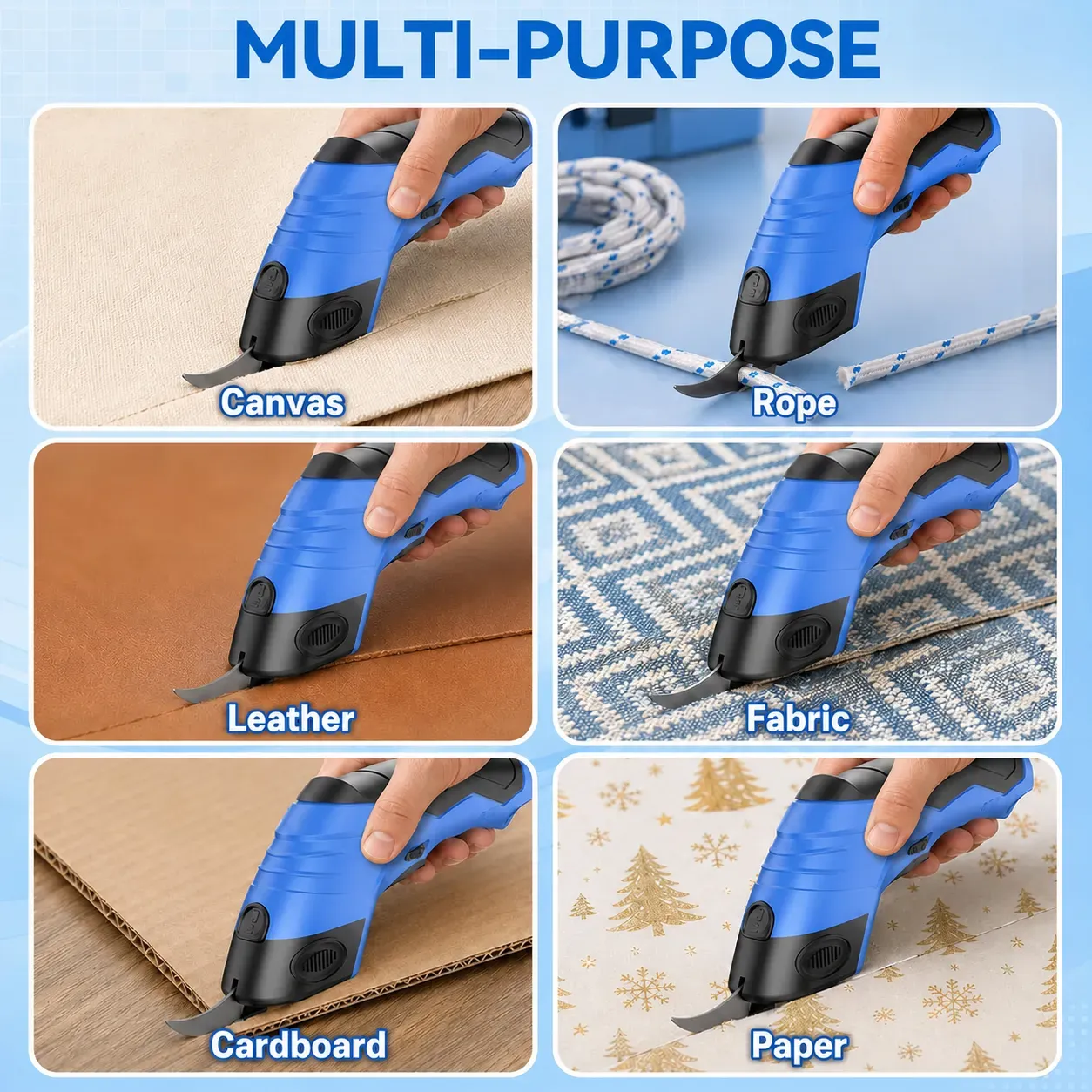 Cut Faster Cordless Electric Scissors
