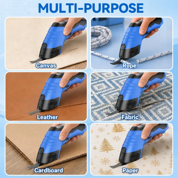 Cut Faster Cordless Electric Scissors