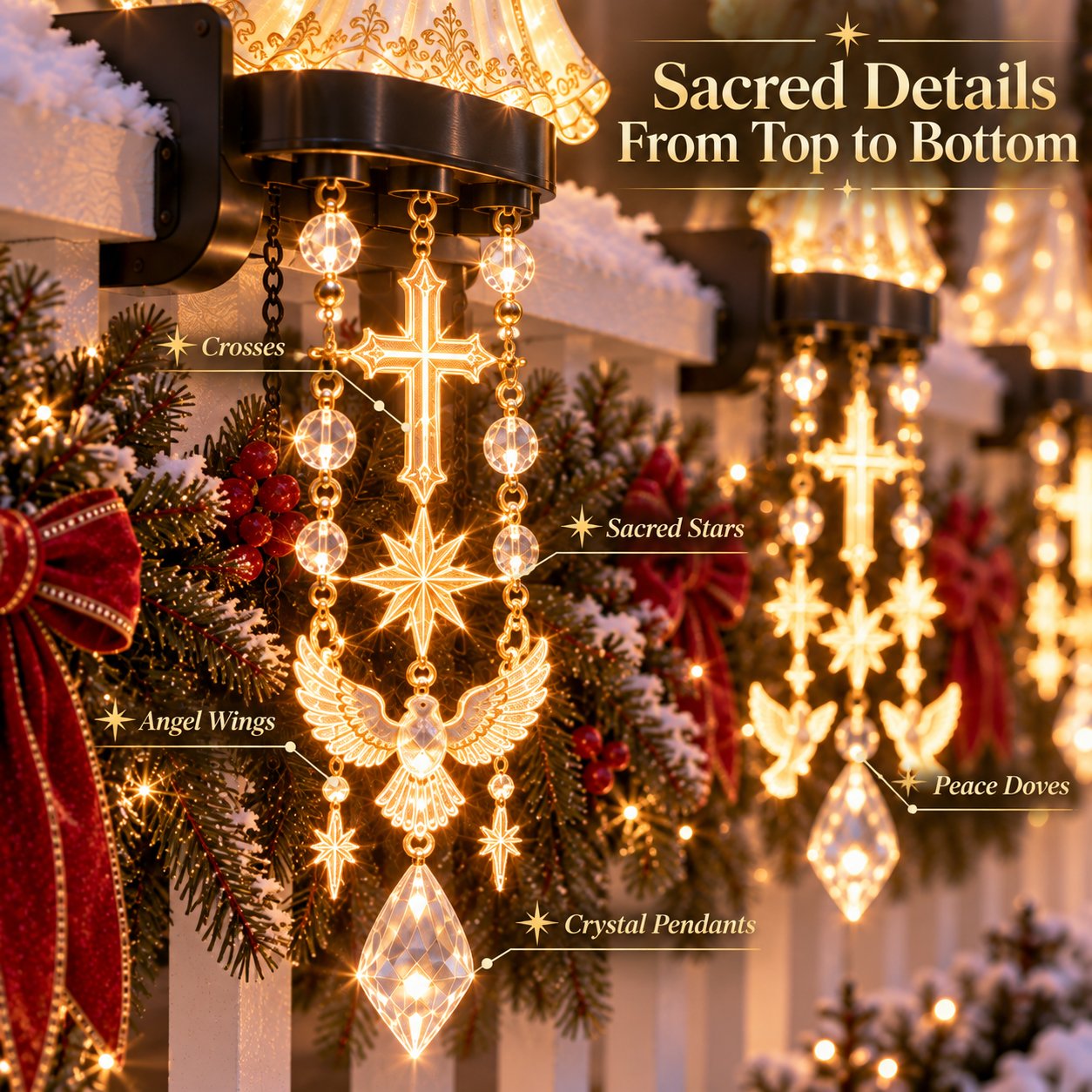 🎁LAST DAY 70% OFF🔥✨ Sacred Christmas Railing Lights