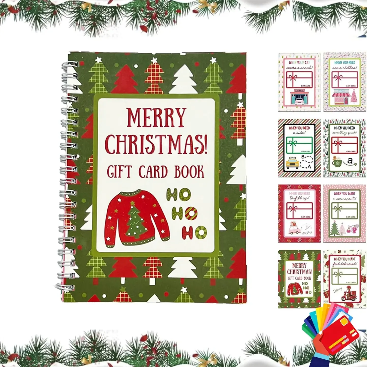 Merry Surprises Christmas Gift Card Book