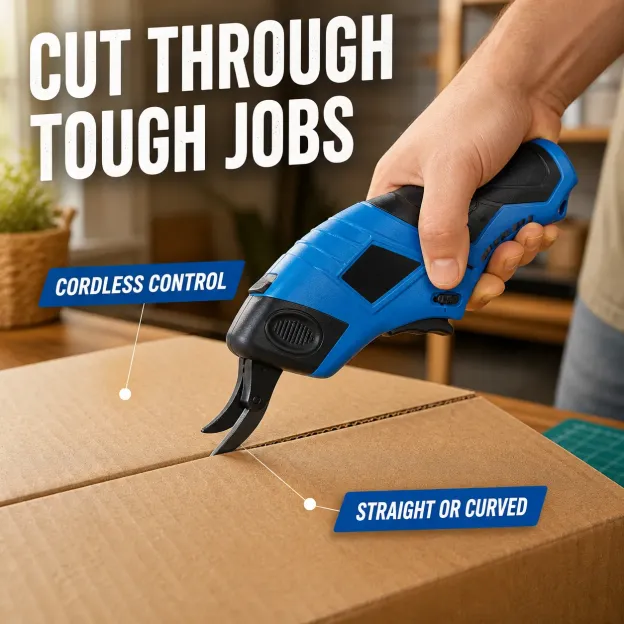 Cut Faster Cordless Electric Scissors