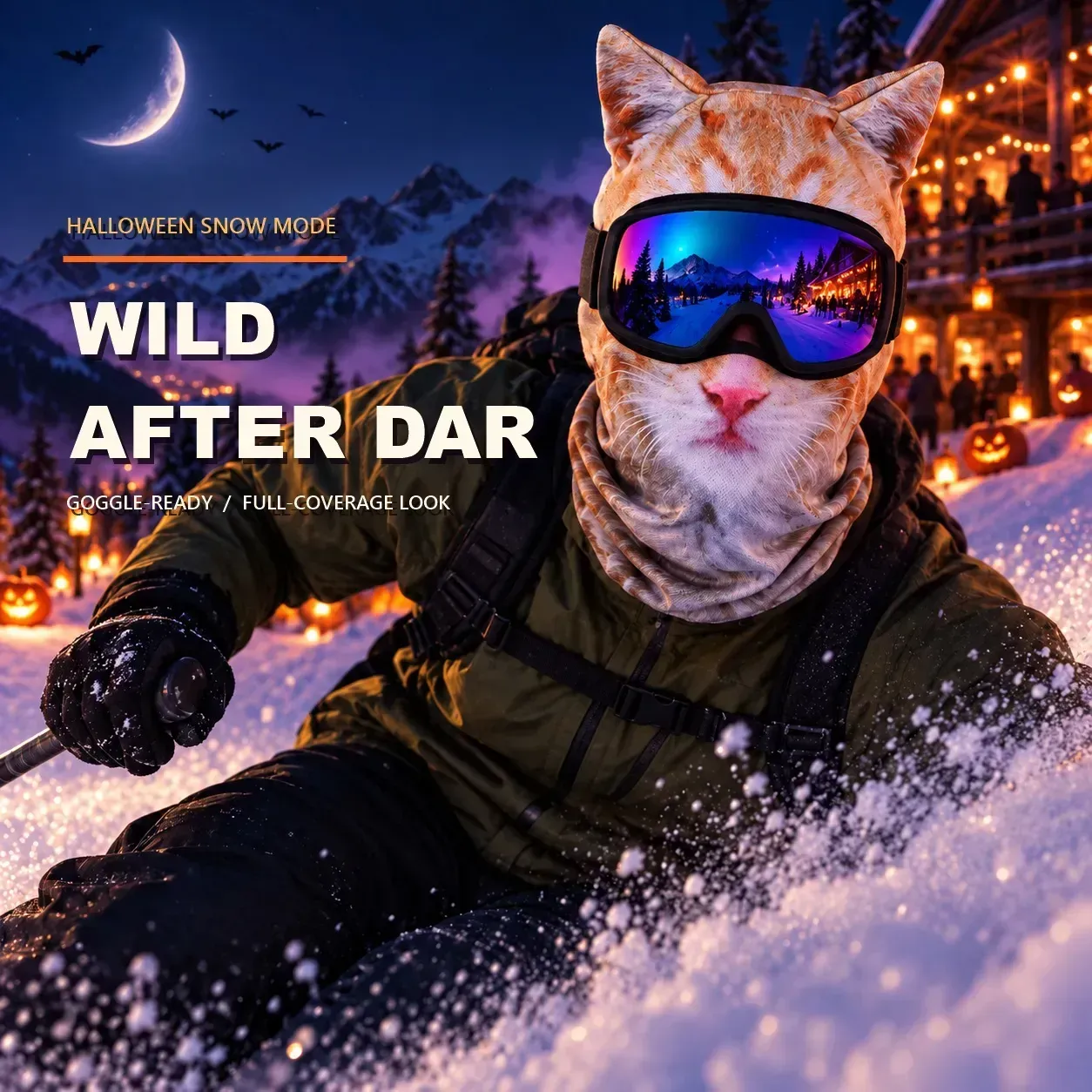 Christmas Sale 70% OFF-3D Animal Balaclava with Ears | Halloween Face & Neck Hood