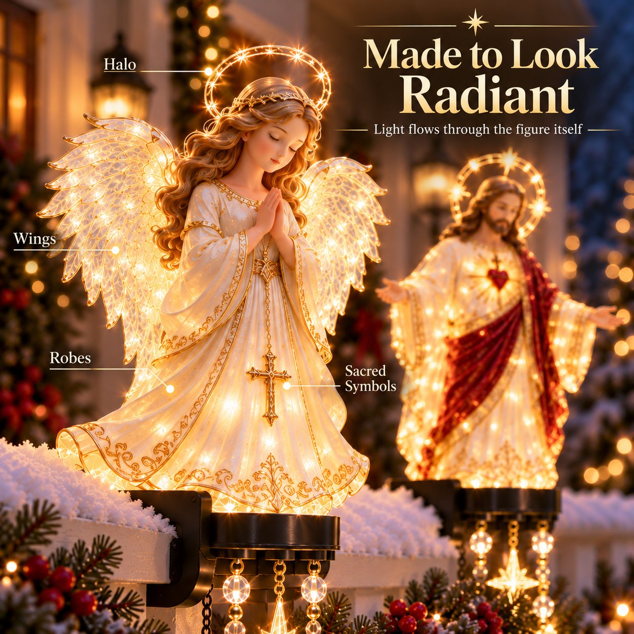 🎁LAST DAY 70% OFF🔥✨ Sacred Christmas Railing Lights