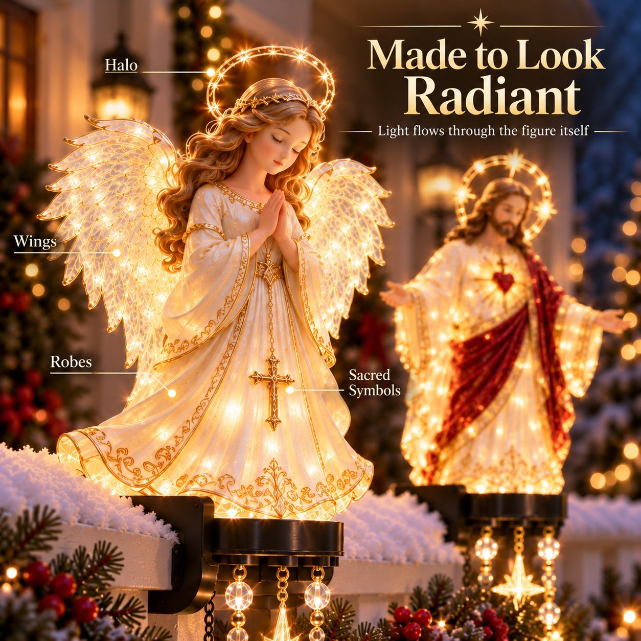 🎁LAST DAY 70% OFF🔥✨ Sacred Christmas Railing Lights