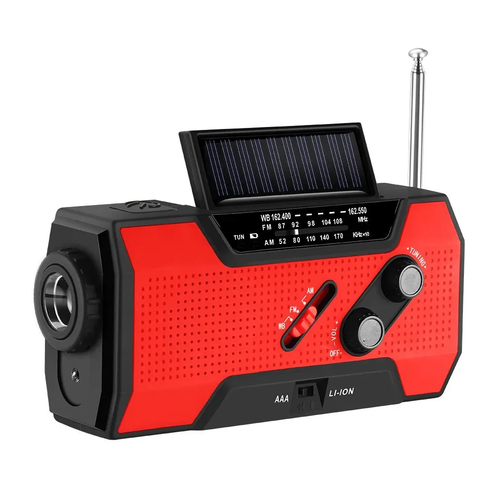 Big Christmas Sale 70%OFF - Self-Powered Weather Alert & 2000mAh Power Bank Radio 🔥