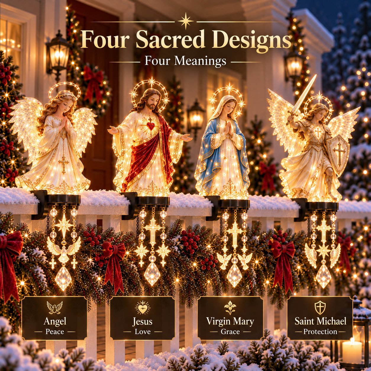 🎁LAST DAY 70% OFF🔥✨ Sacred Christmas Railing Lights