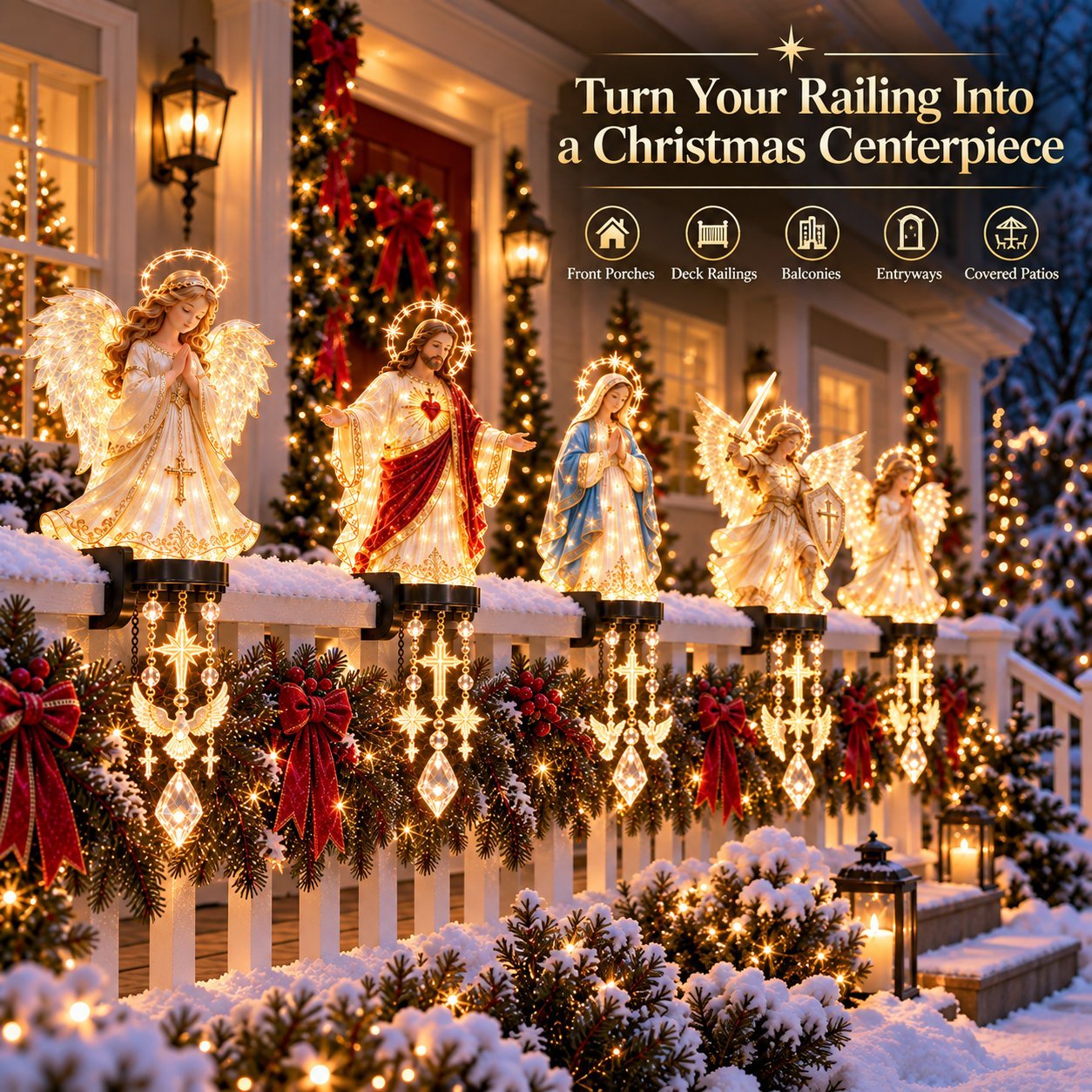 🎁LAST DAY 70% OFF🔥✨ Sacred Christmas Railing Lights