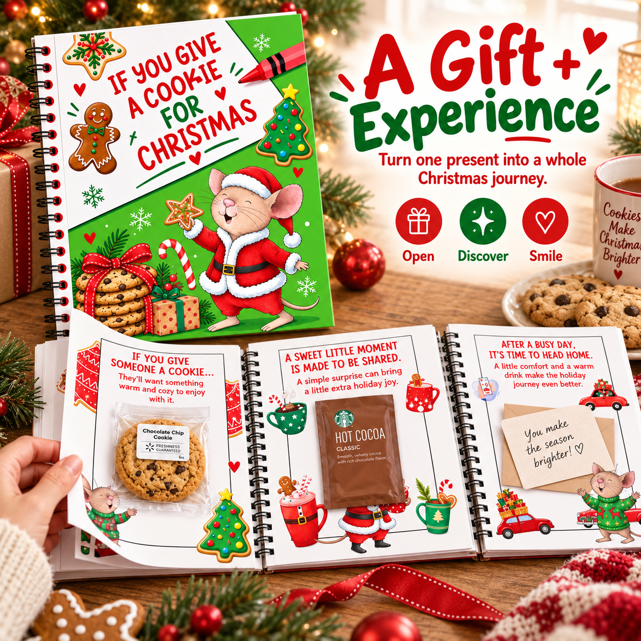 "IF YOU GIVE A COOKIE FOR CHRISTMAS" 🍪❤️Christmas Gift 📘Hardcover