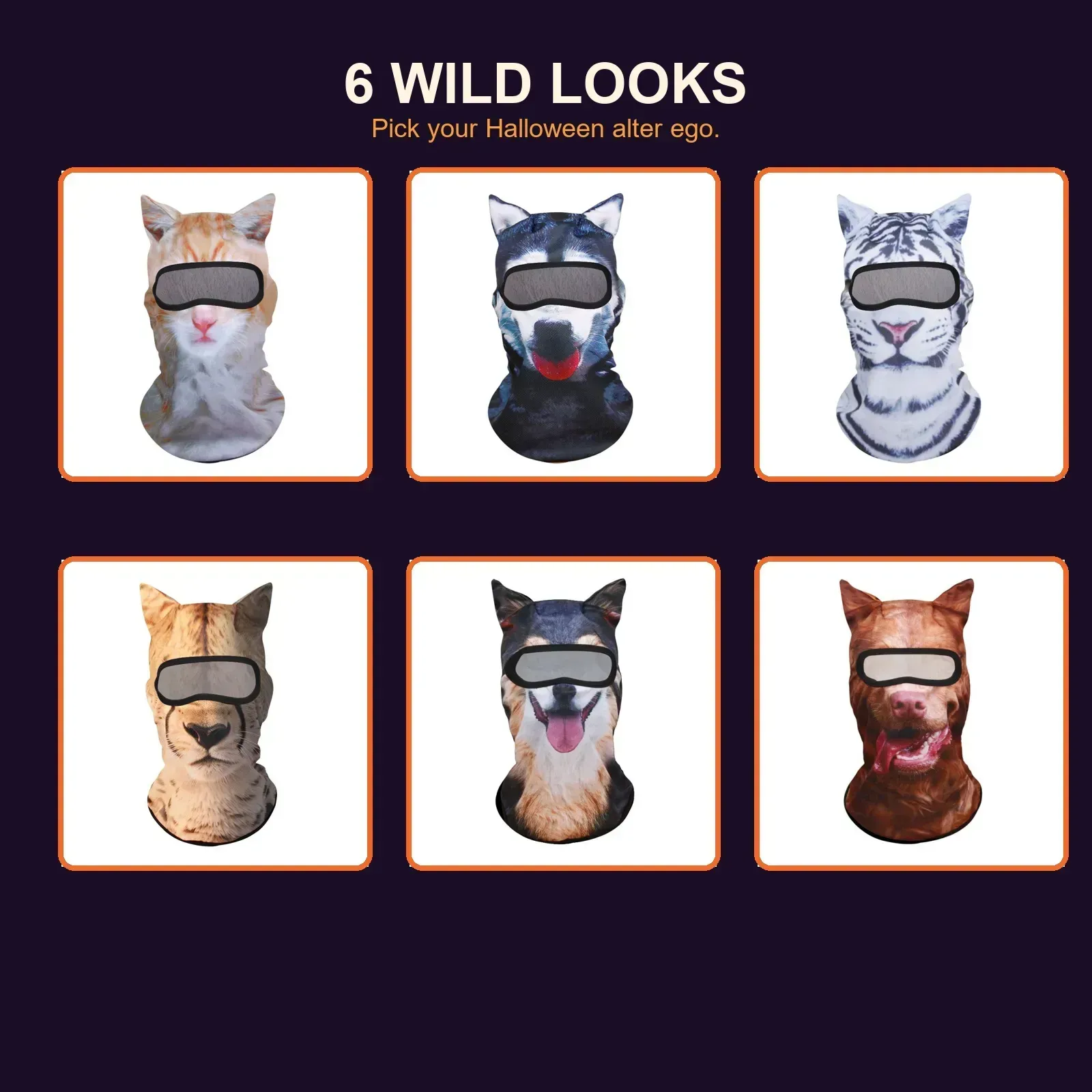 Christmas Sale 70% OFF-3D Animal Balaclava with Ears | Halloween Face & Neck Hood