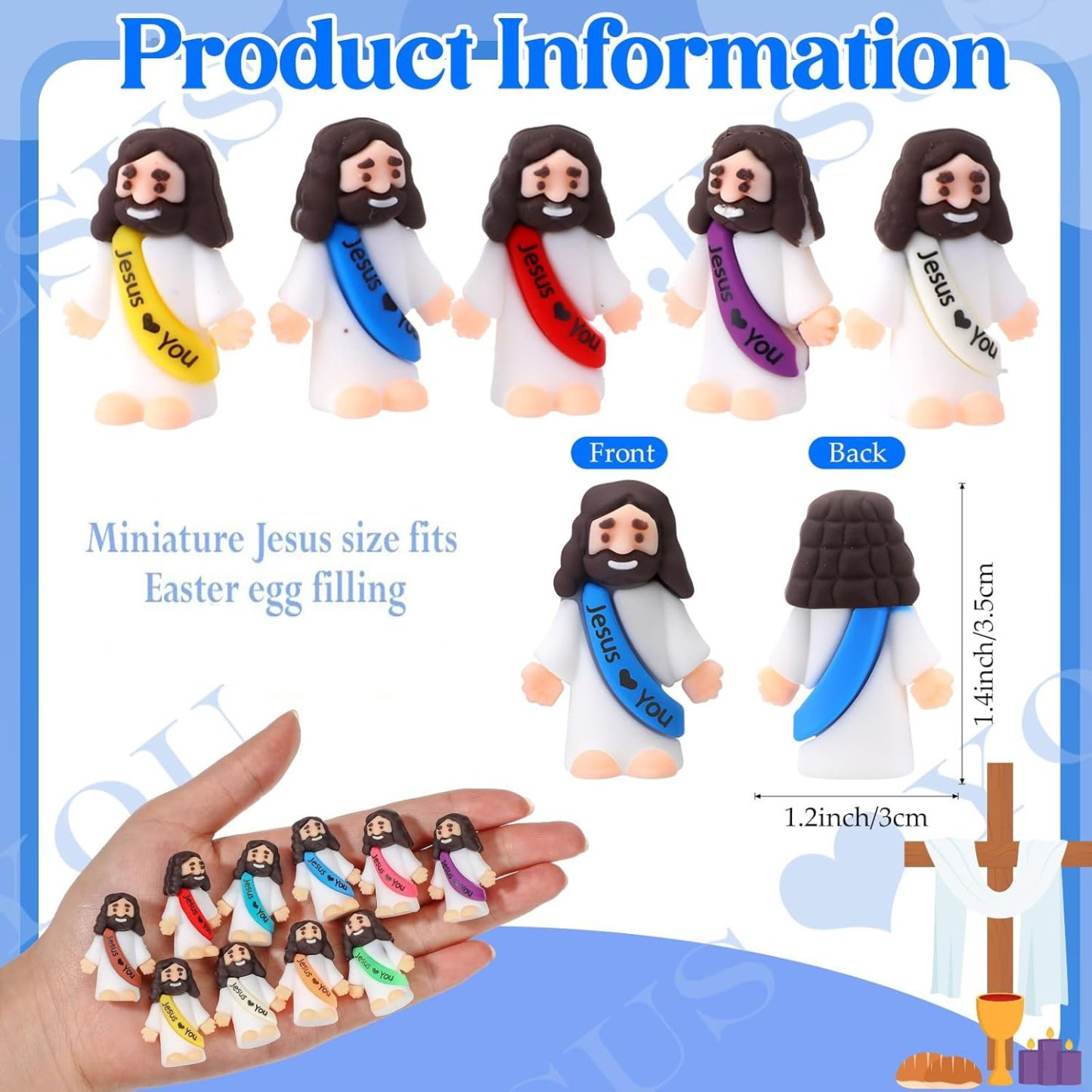 Last Day 49% Off🔥Original Design Mini Jesus Figures Jesus Loves You