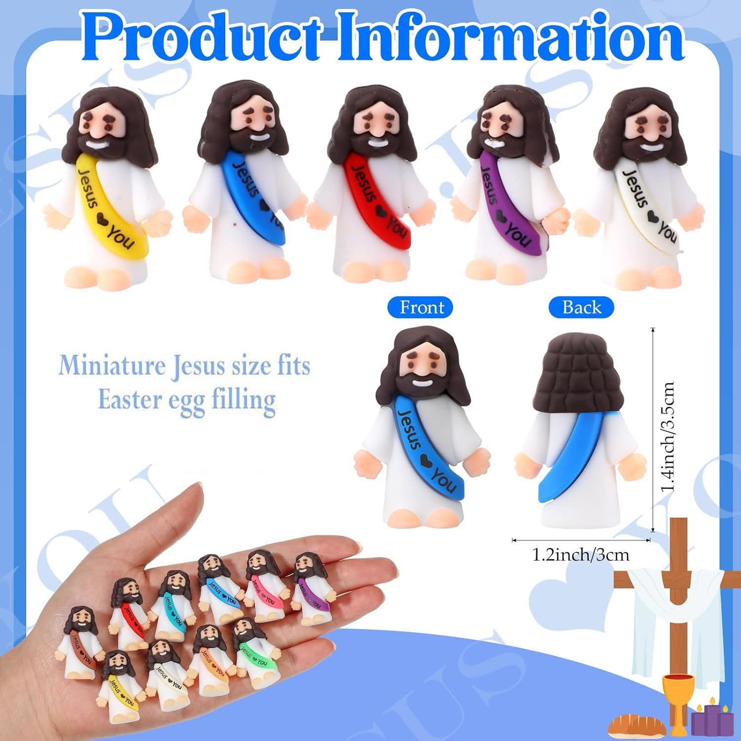 Last Day 49% Off🔥Original Design Mini Jesus Figures Jesus Loves You
