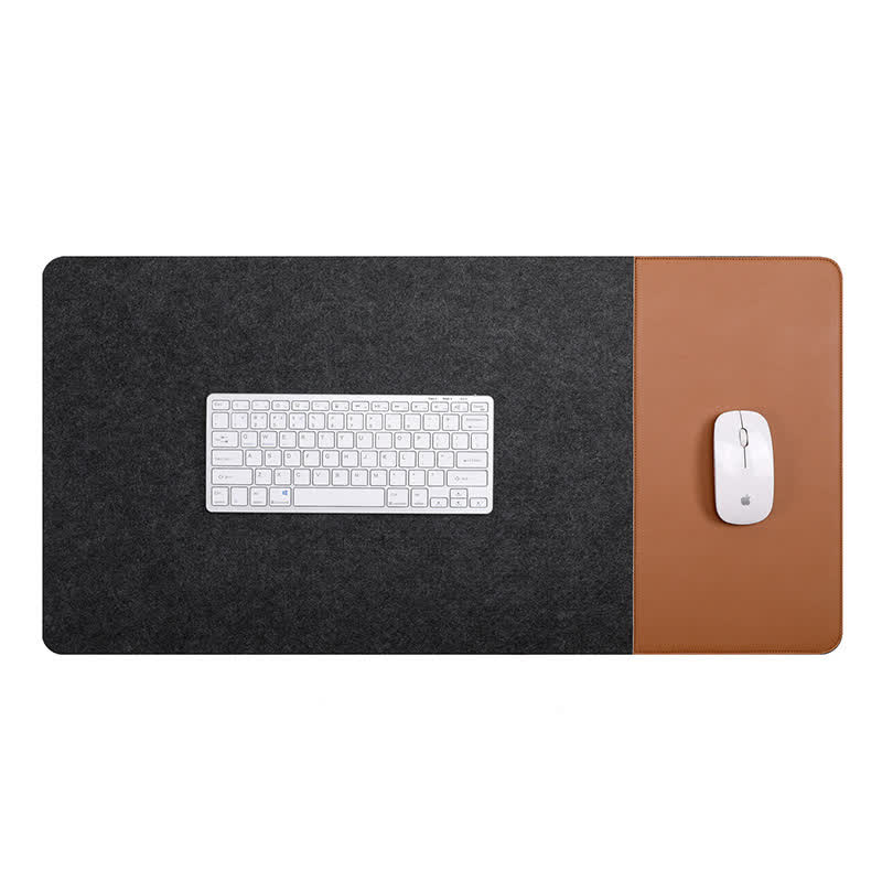 FELT TABLE MAT - BLACK+BROWN - 100cm*50cm - image 1