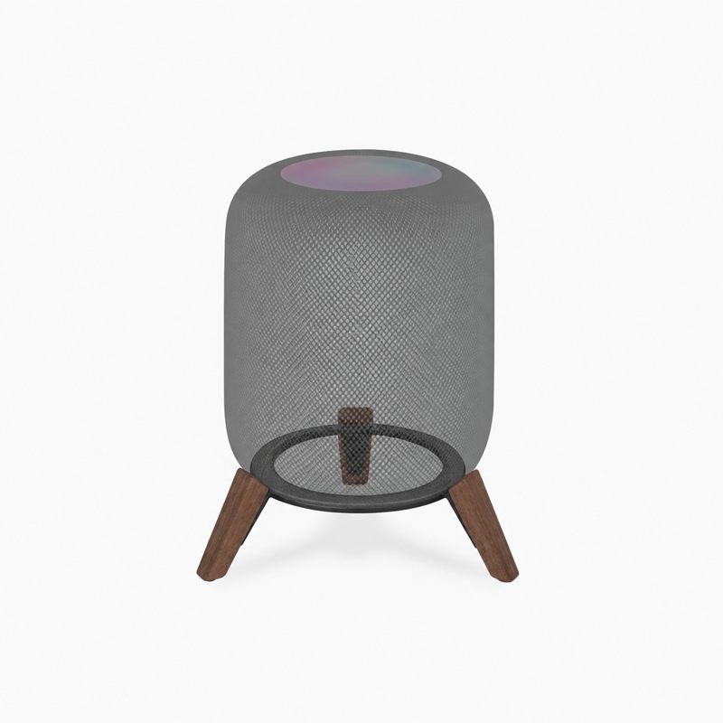 Premium Solid Walnut Wood Stand for Apple HomePod 1st & 2nd Gen - Walnut - image 1