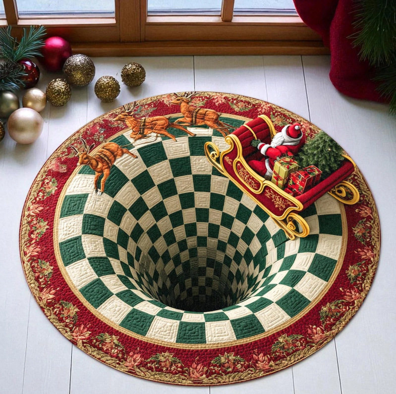 Christmas 3D Illusion Floor Mat