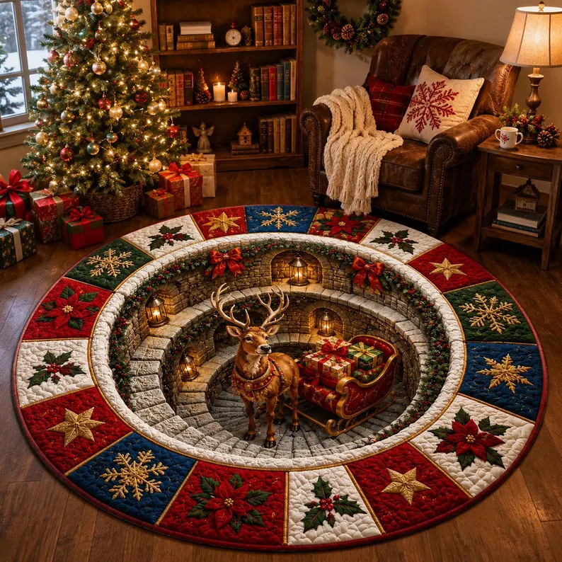 Christmas 3D Illusion Floor Mat