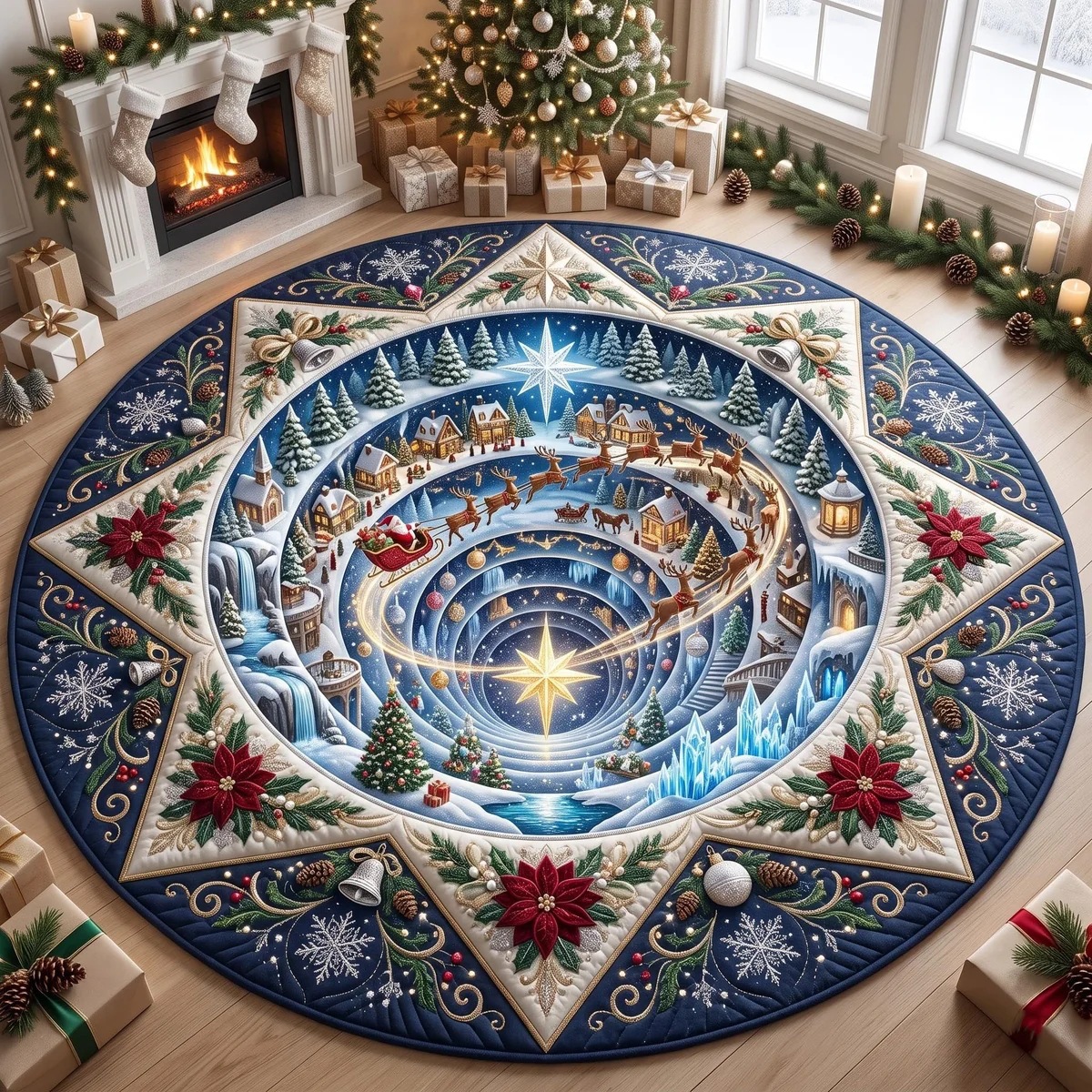 Christmas 3D Illusion Floor Mat