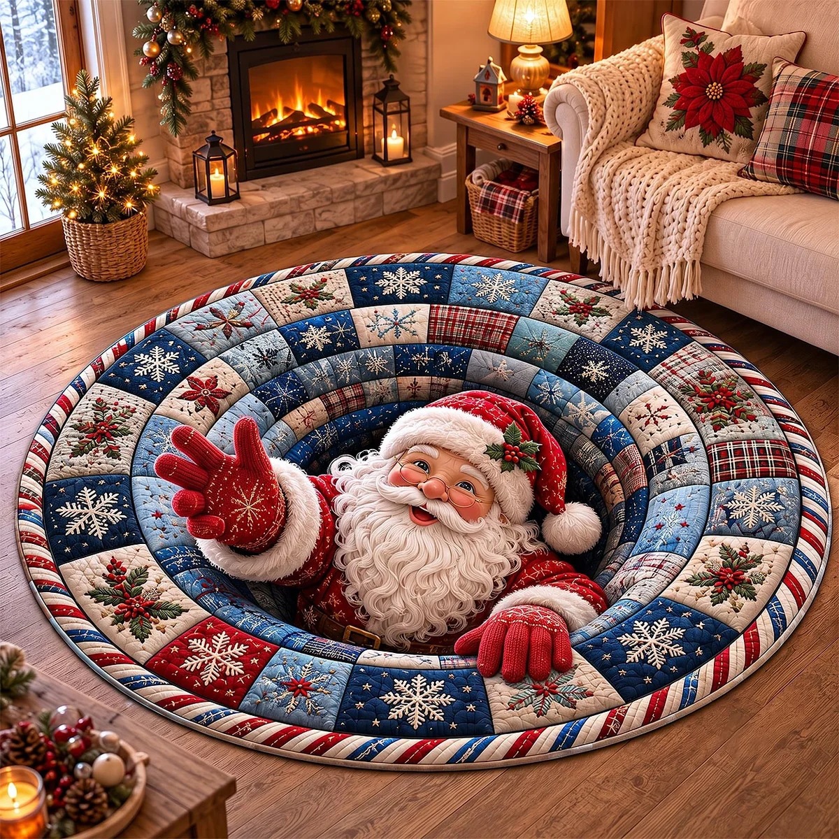 Christmas 3D Illusion Floor Mat