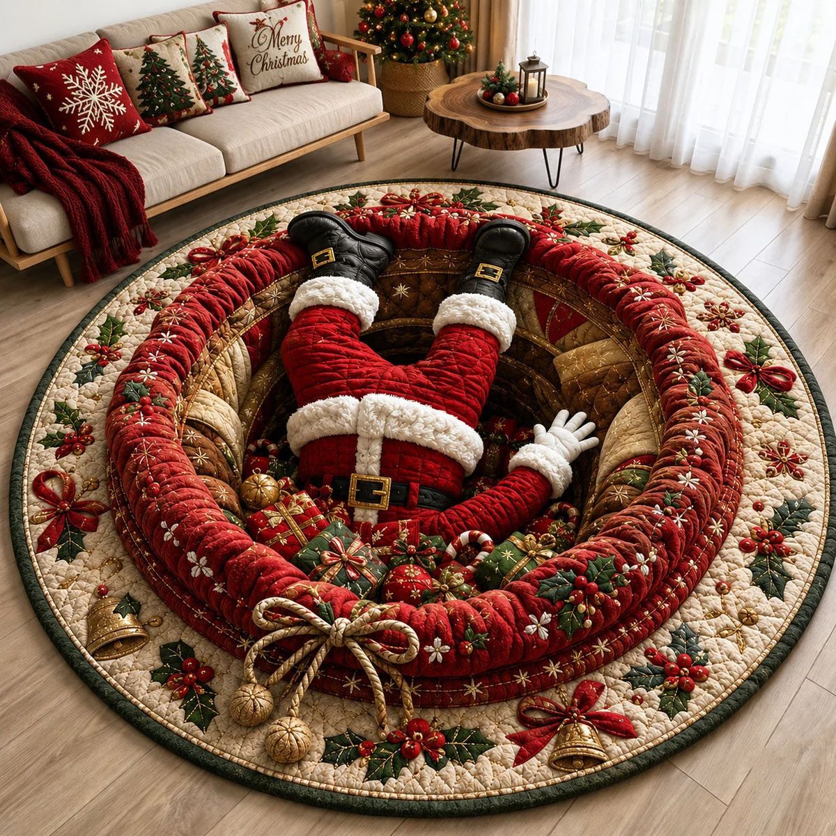 Christmas 3D Illusion Floor Mat