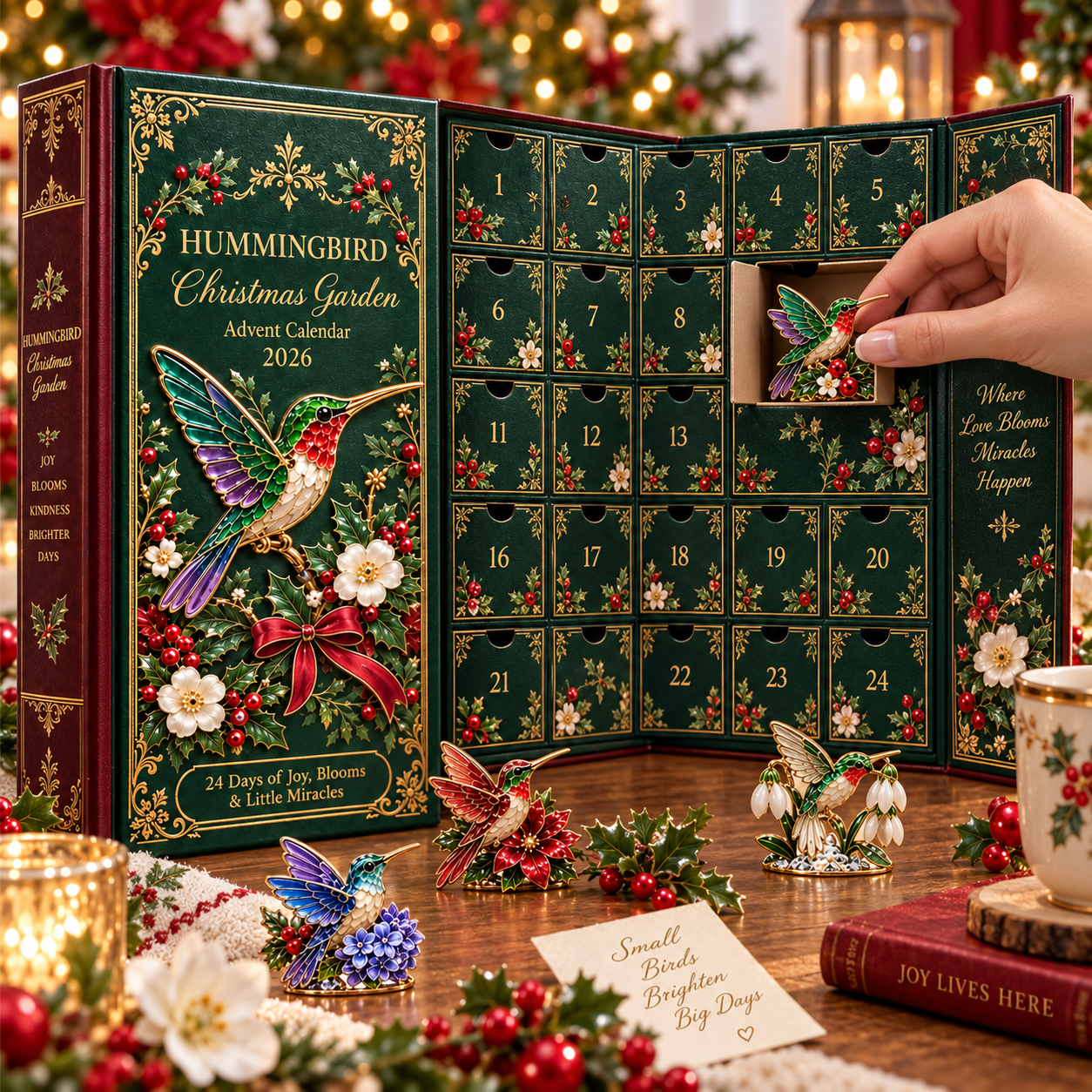 ⏳ Last day to save 61% 🐦24 Days of Joy in Bloom — Hummingbird Christmas Garden Advent Calendar 2026