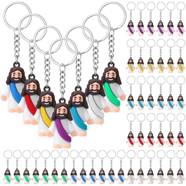 Jesus Loves You Mini Keychains, 24/48 Pcs