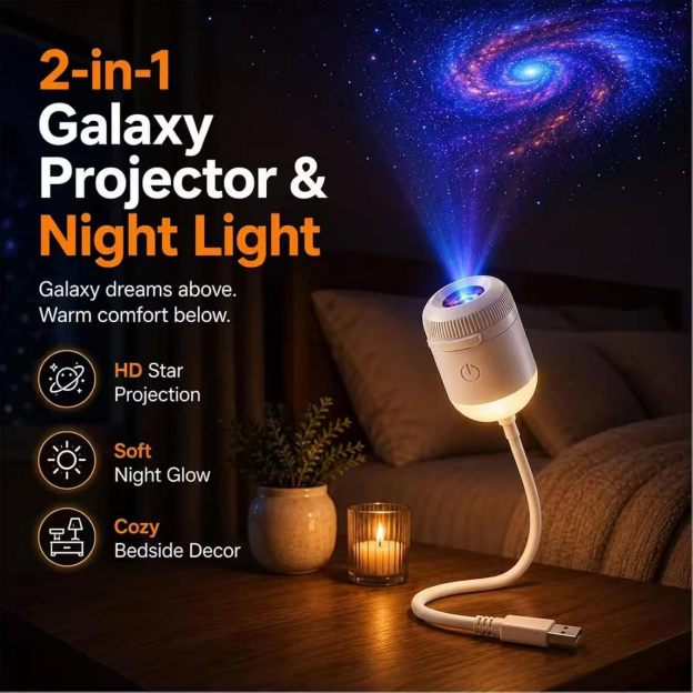 🔥49% Off Last Day⚡2026 Hd Smart Dynamic 5d Holographic Night Light Projector