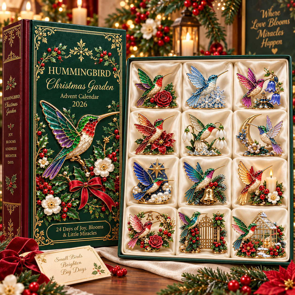 ⏳ Last day to save 61% 🐦24 Days of Joy in Bloom — Hummingbird Christmas Garden Advent Calendar 2026