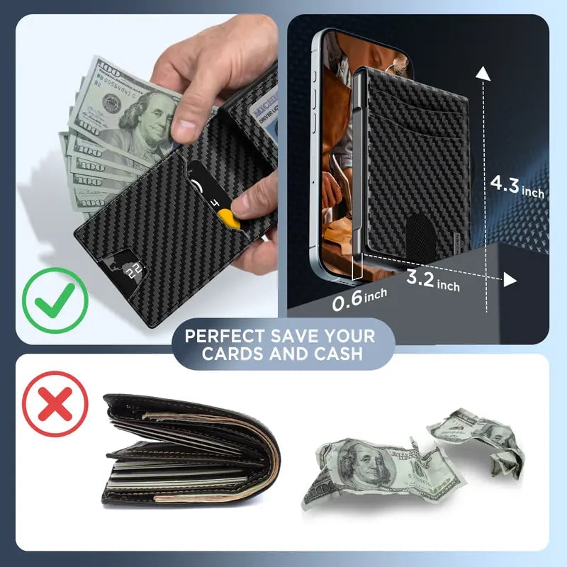 🔥 Last Day 52% OFF💵Minimalist Wallet - Pop-Up Card Design For Faster Everyday Carry