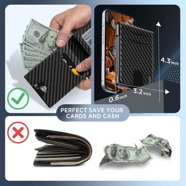 🔥 Last Day 52% OFF💵Minimalist Wallet - Pop-Up Card Design For Faster Everyday Carry