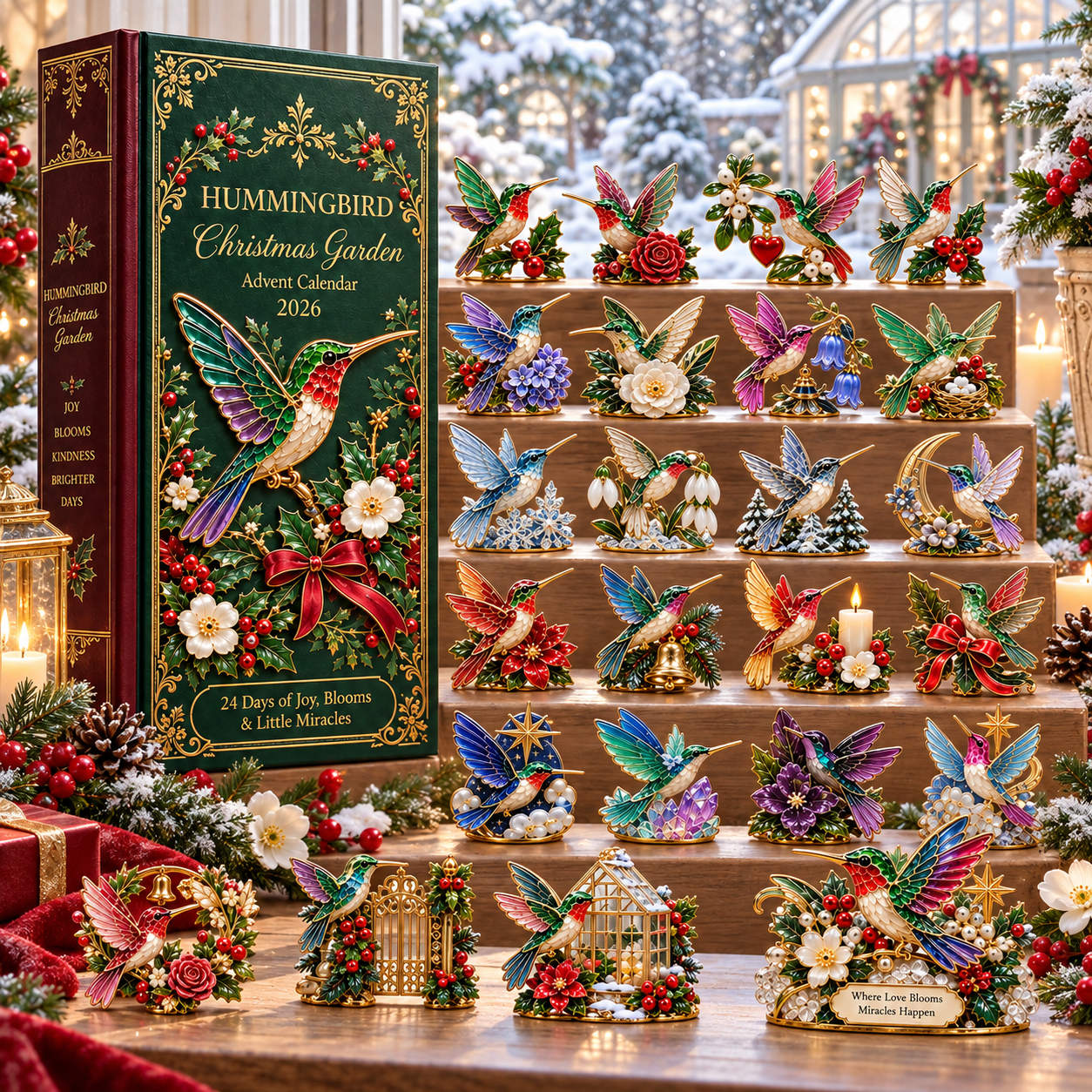 ⏳ Last day to save 61% 🐦24 Days of Joy in Bloom — Hummingbird Christmas Garden Advent Calendar 2026
