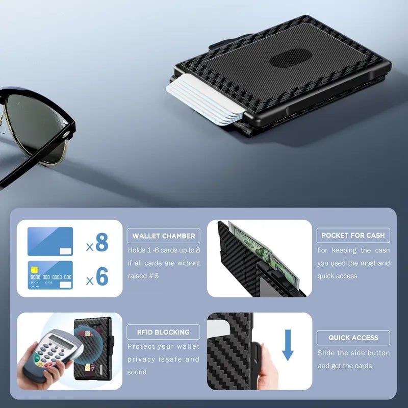 🔥 Last Day 52% OFF💵Minimalist Wallet - Pop-Up Card Design For Faster Everyday Carry