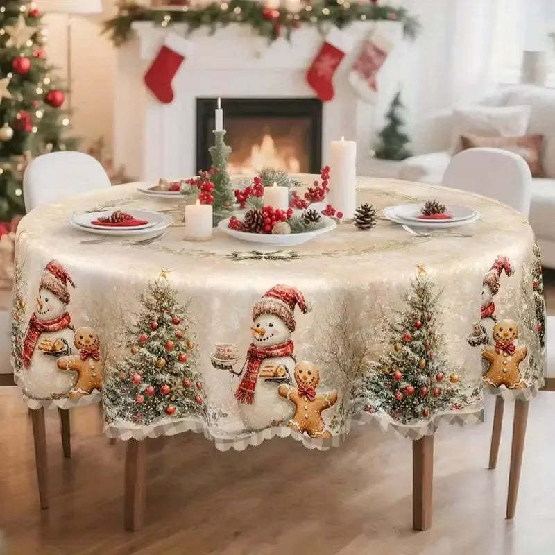 🔥 Last Day 53% OFF 🎄🎅Vintage Christmas Holiday Tablecloth