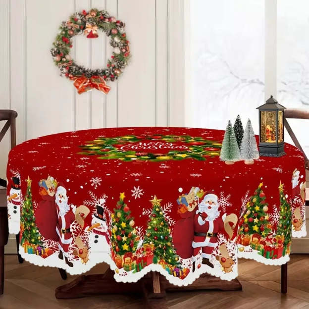 🔥 Last Day 53% OFF 🎄🎅Vintage Christmas Holiday Tablecloth