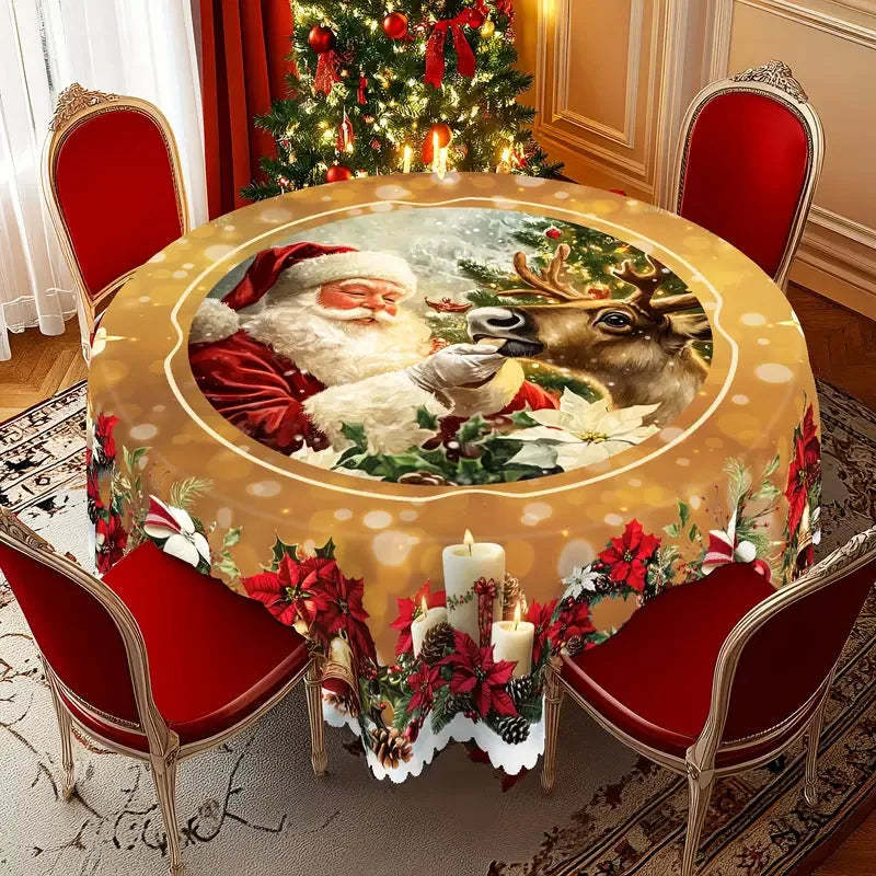🔥 Last Day 53% OFF 🎄🎅Vintage Christmas Holiday Tablecloth