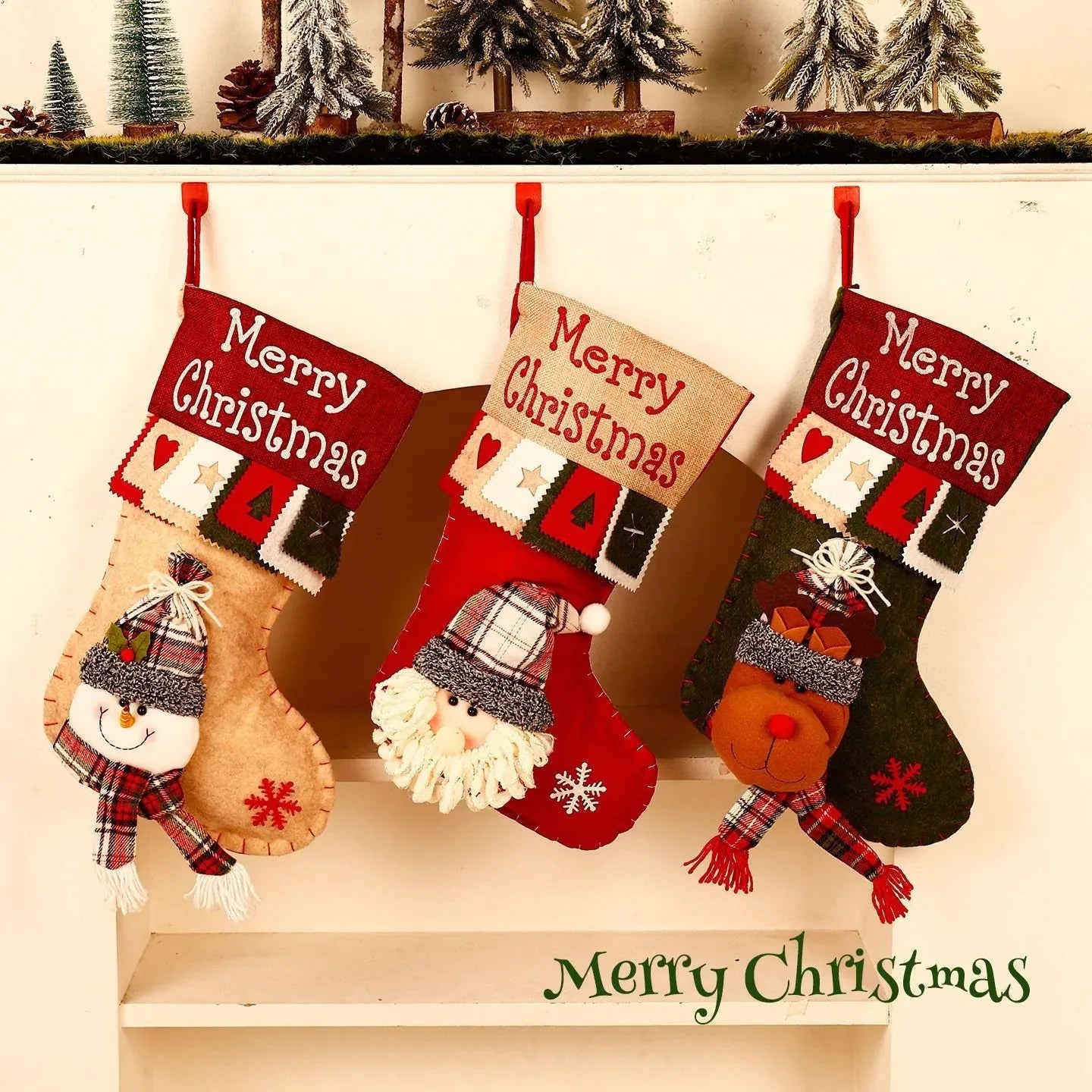🔥 Last Day 52% OFF 🎅Personalized Christmas Stocking with 3D Character – 3 Designs