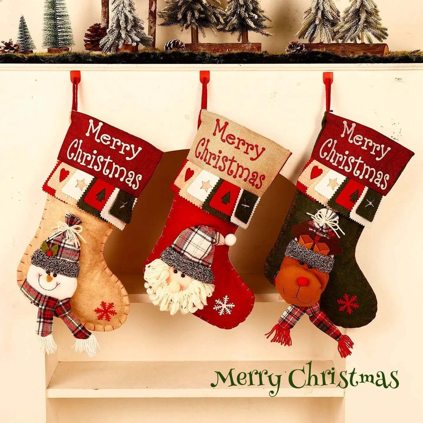 🔥 Last Day 52% OFF 🎅Personalized Christmas Stocking with 3D Character – 3 Designs