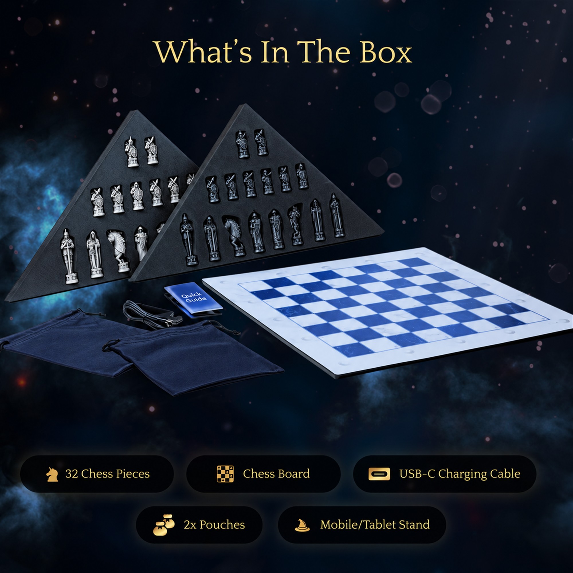  Chess Set Smart Electronic Board Game. Wizards Chess with App