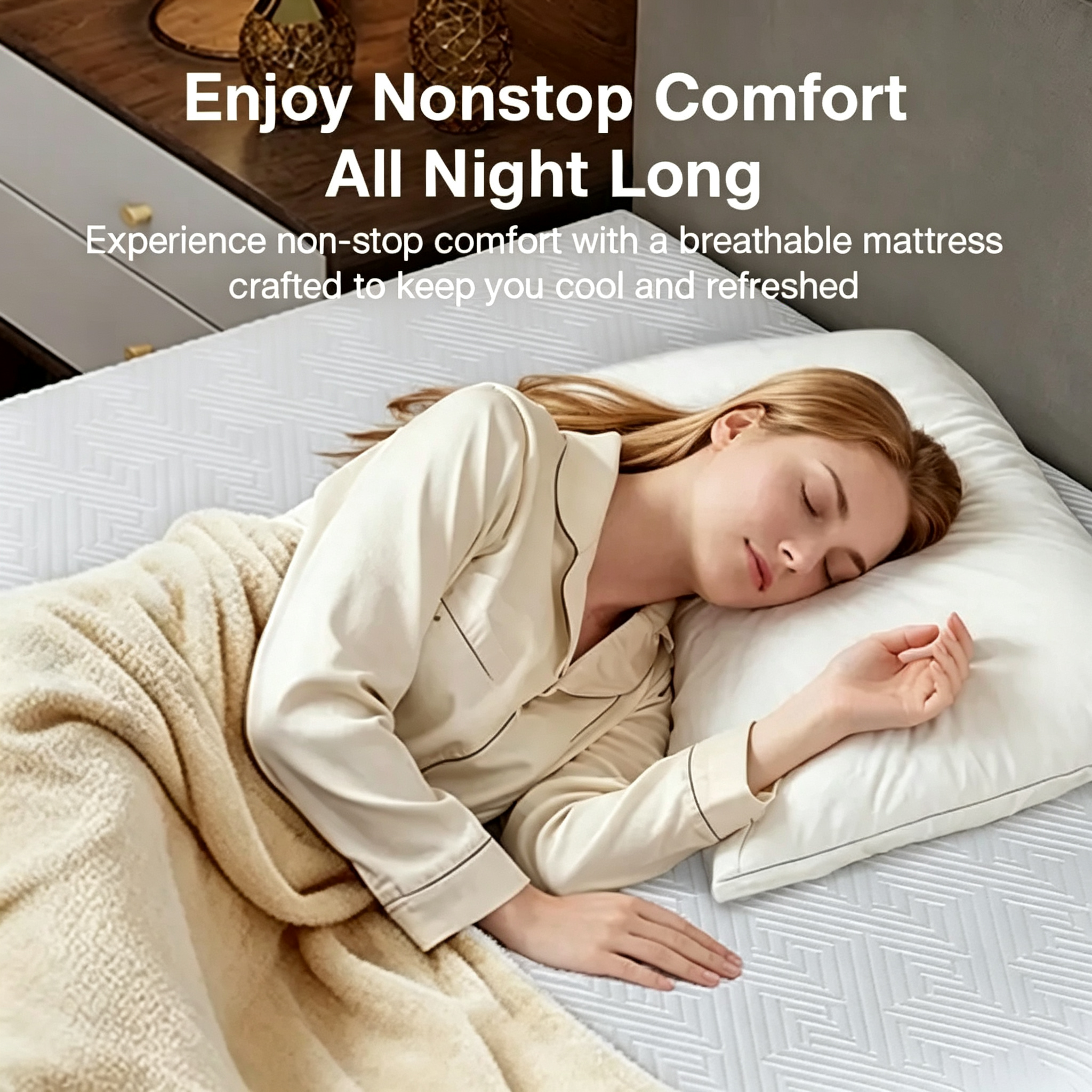 Gel Memory Foam Mattress, Medium Firm Foam Bed