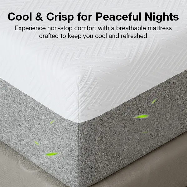 Gel Memory Foam Mattress, Medium Firm Foam Bed
