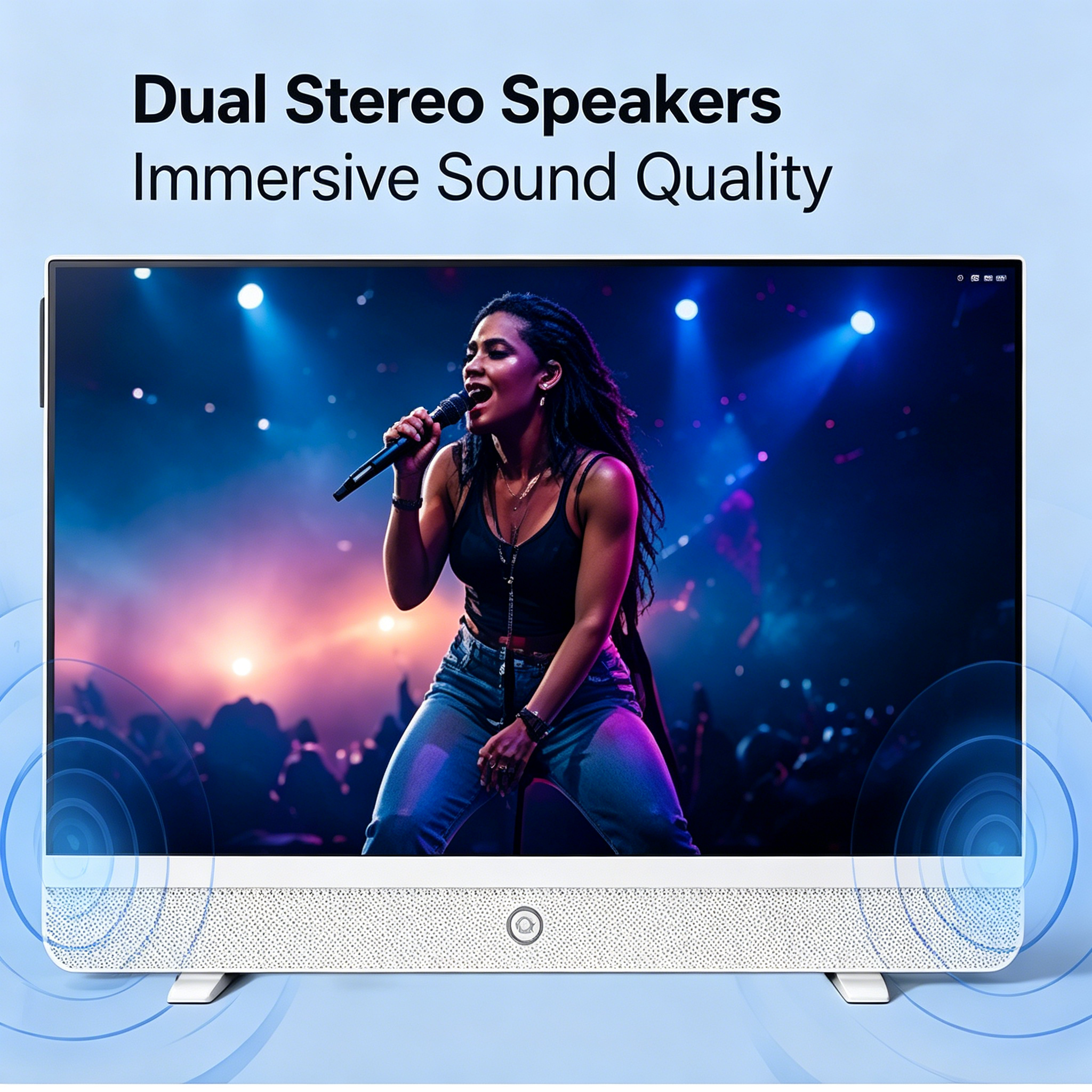 【Factory direct discount】Small Smart TV Full HD 4K| Kitchen Smart TV, Flat Screen Television with Loud Dual Stereo Speakers, 178° Viewing & Wi/Fi