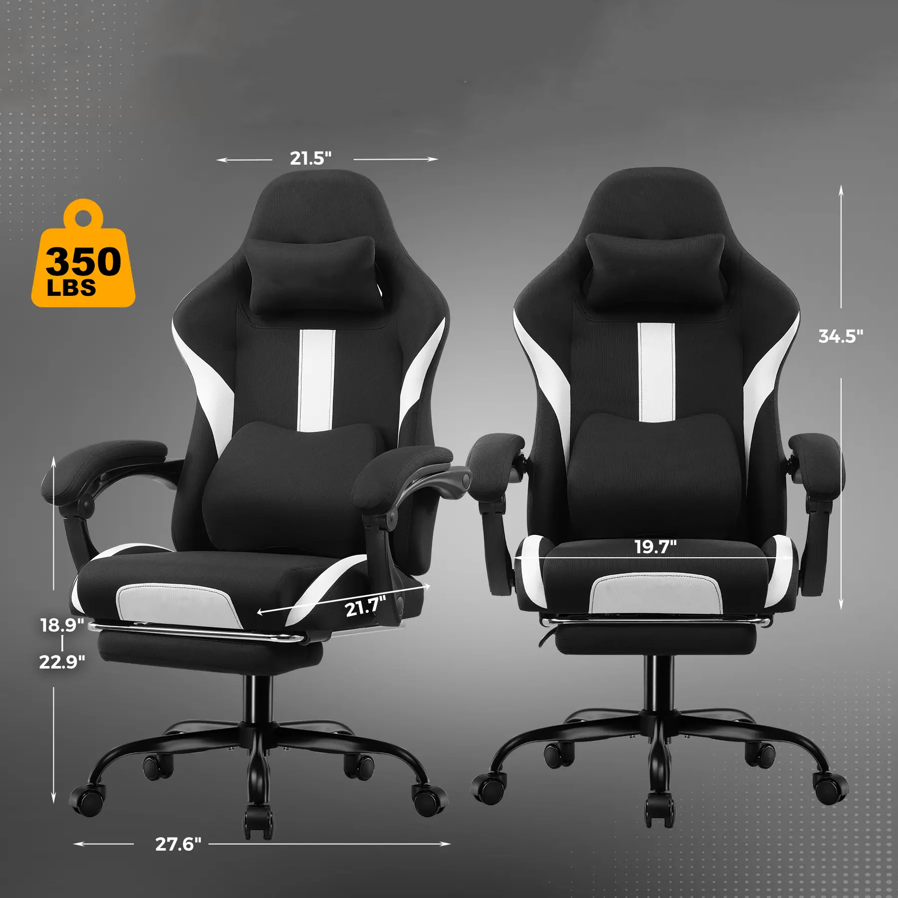 【Deals for You】Ergonomic Office Gaming Chair - Pocket Spring Cushion, Memory Foam Lumbar Pillow, Reclining Mesh Swivel Rolling Task Chair Furniture,Easy Assembly,Comfortable,Gift Idea