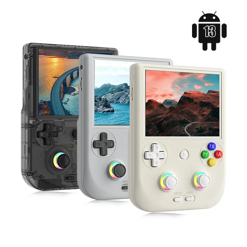 RG DS Handheld Gaming Console - 4" IPS Dual Screen, Android, 4000mAh Flip-Style Player, 5V Input, Rechargeable Portable Console, Cool Gadgets, Gaming Stuff, Teen Boy Gift, Outdoor Use,sohochic