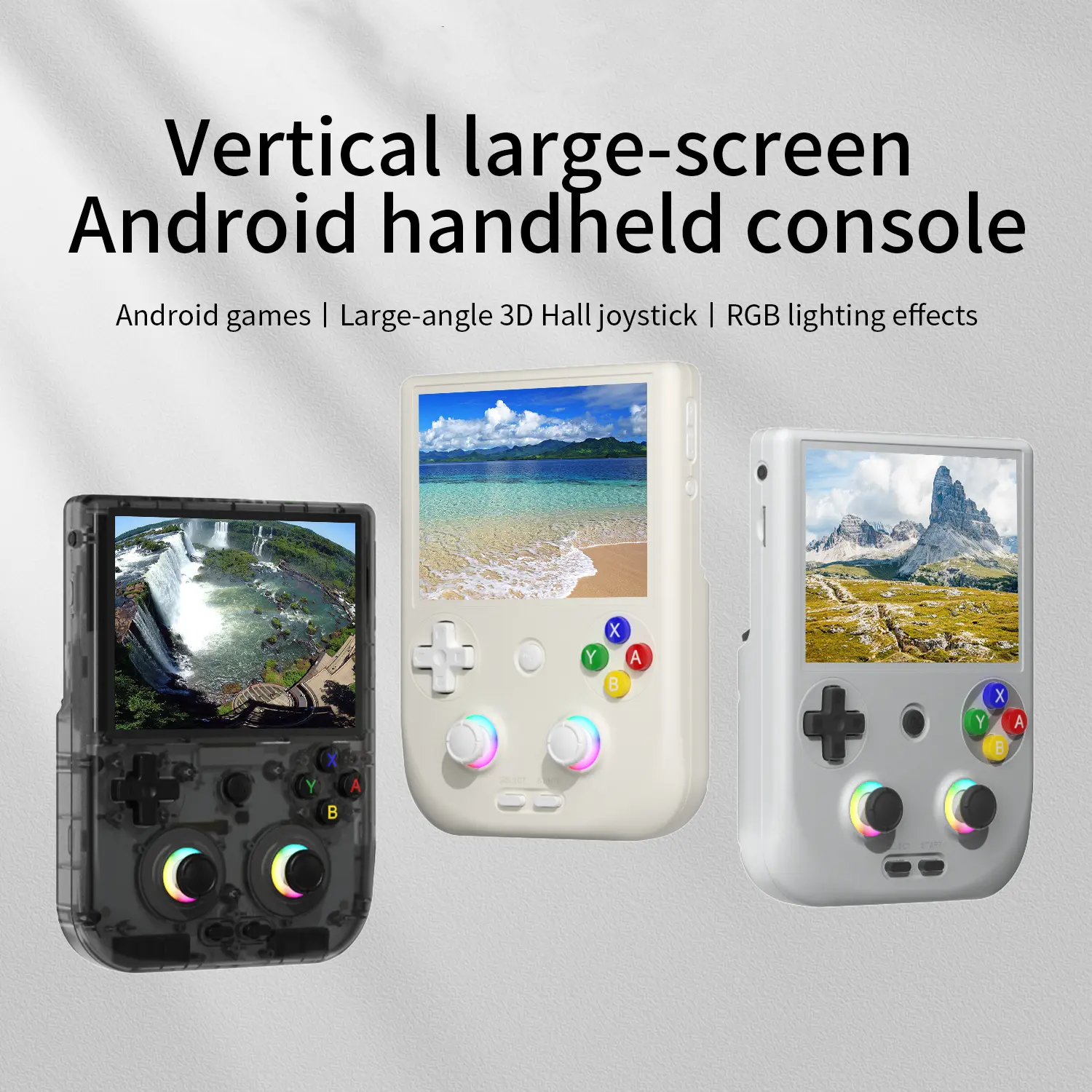 RG DS Handheld Gaming Console - 4" IPS Dual Screen, Android, 4000mAh Flip-Style Player, 5V Input, Rechargeable Portable Console, Cool Gadgets, Gaming Stuff, Teen Boy Gift, Outdoor Use,sohochic