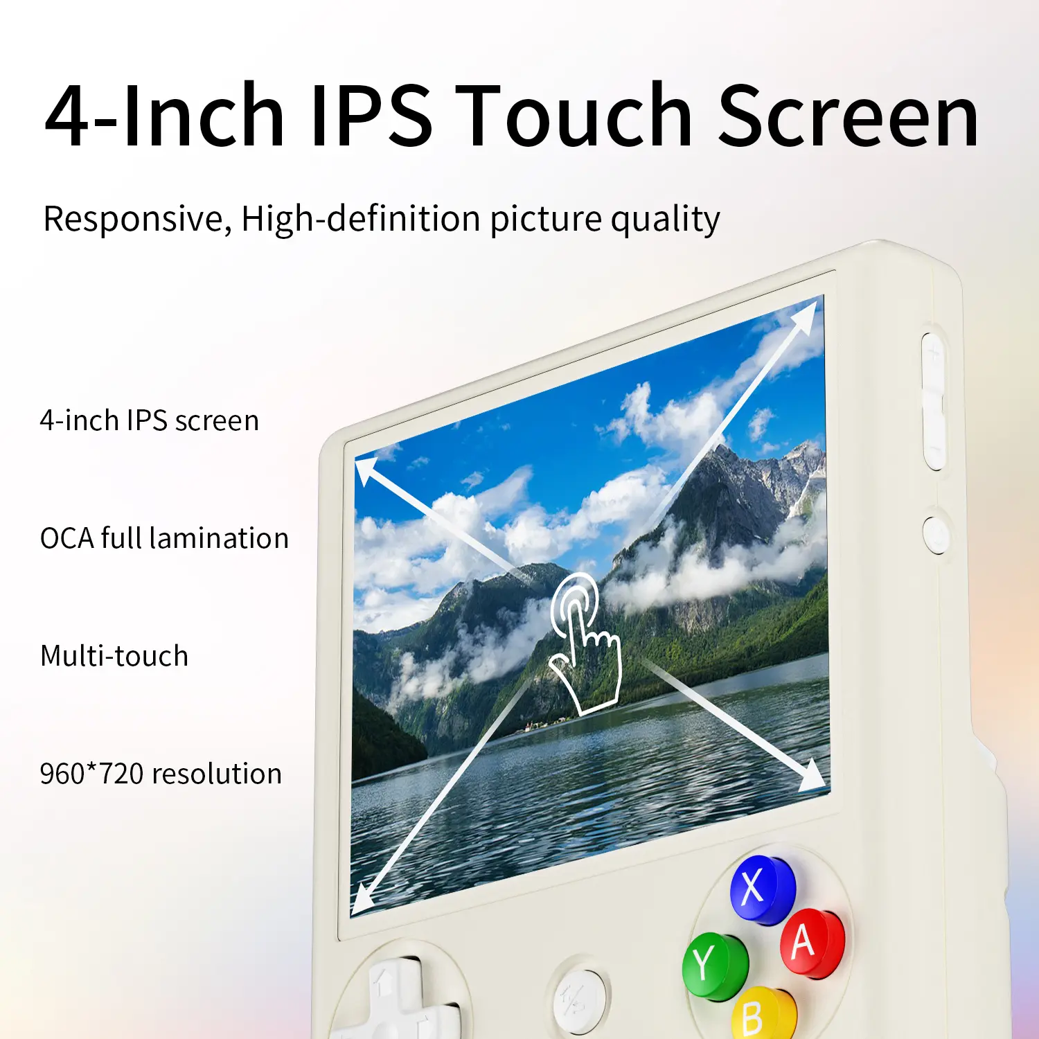 RG DS Handheld Gaming Console - 4" IPS Dual Screen, Android, 4000mAh Flip-Style Player, 5V Input, Rechargeable Portable Console, Cool Gadgets, Gaming Stuff, Teen Boy Gift, Outdoor Use,sohochic