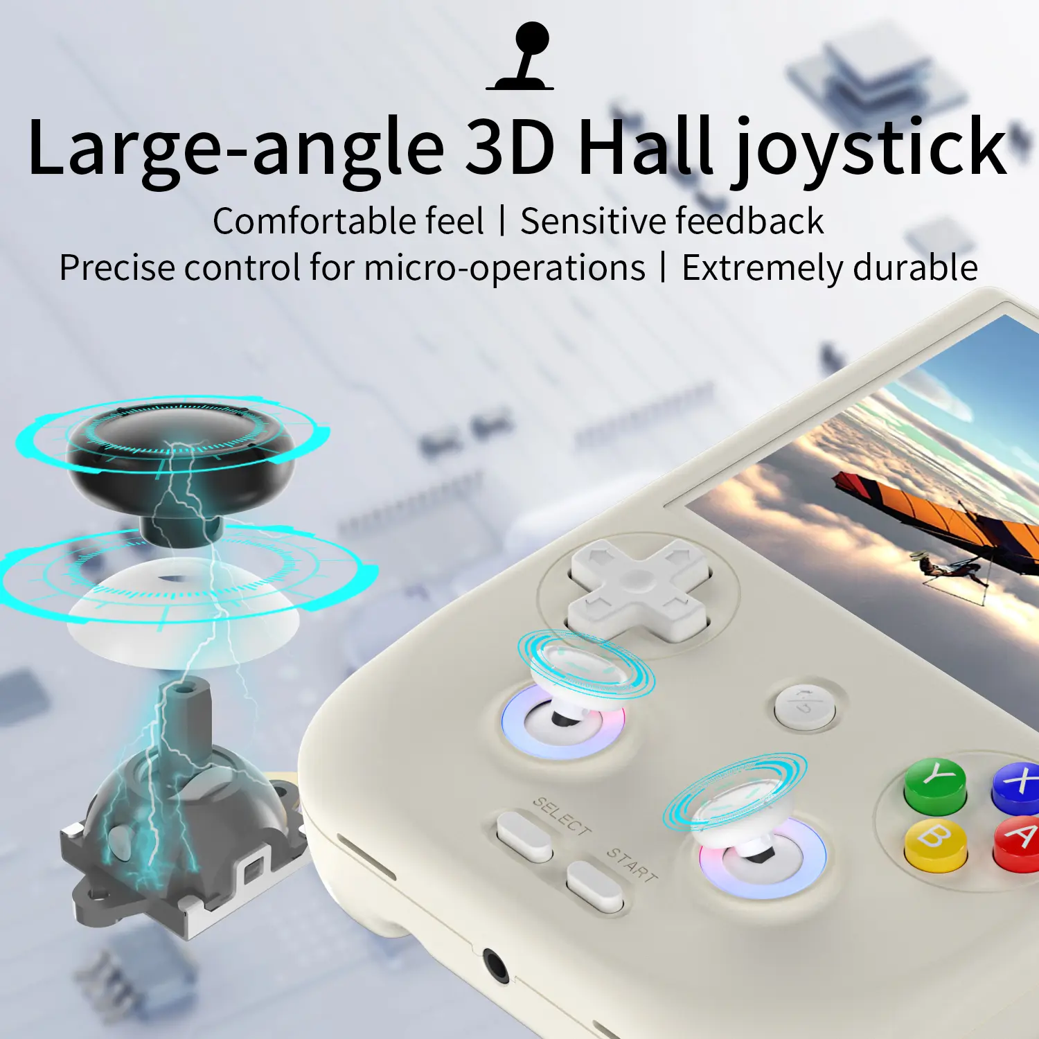 RG DS Handheld Gaming Console - 4" IPS Dual Screen, Android, 4000mAh Flip-Style Player, 5V Input, Rechargeable Portable Console, Cool Gadgets, Gaming Stuff, Teen Boy Gift, Outdoor Use,sohochic