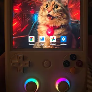 Handheld gaming console customer photo