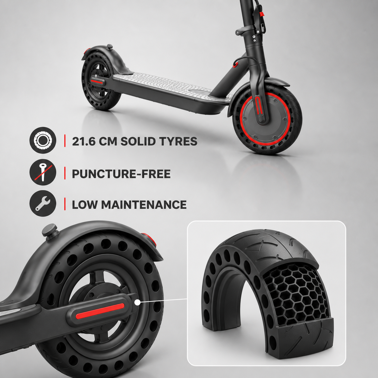 Electric Scooter - 350W Motor, 36V Battery, 19mph Max Speed, 3-Speed Modes, 12-15 mi Range, App-Controlled, Dual ABS Brakes, Portable Foldable, Fitness Use, Ideal Gift for Family & Friends, Dual Brakes Scooters