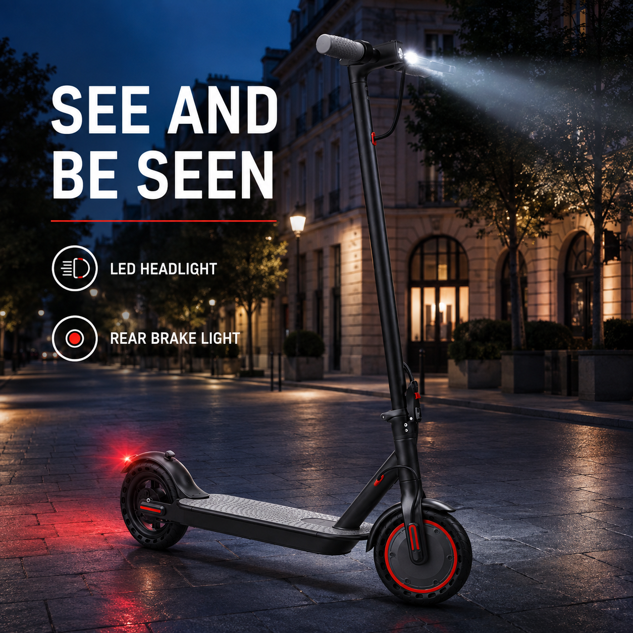 Electric Scooter - 350W Motor, 36V Battery, 19mph Max Speed, 3-Speed Modes, 12-15 mi Range, App-Controlled, Dual ABS Brakes, Portable Foldable, Fitness Use, Ideal Gift for Family & Friends, Dual Brakes Scooters
